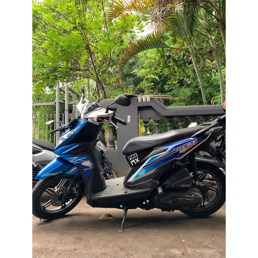 stiker beat 2018 striping full body decal beat 2018 racing biru