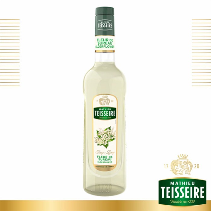 

TEISSEIRE SIRUP RASA ELDERFLOWER 700ML ( FRANCE'S NO.1 SYRUP )