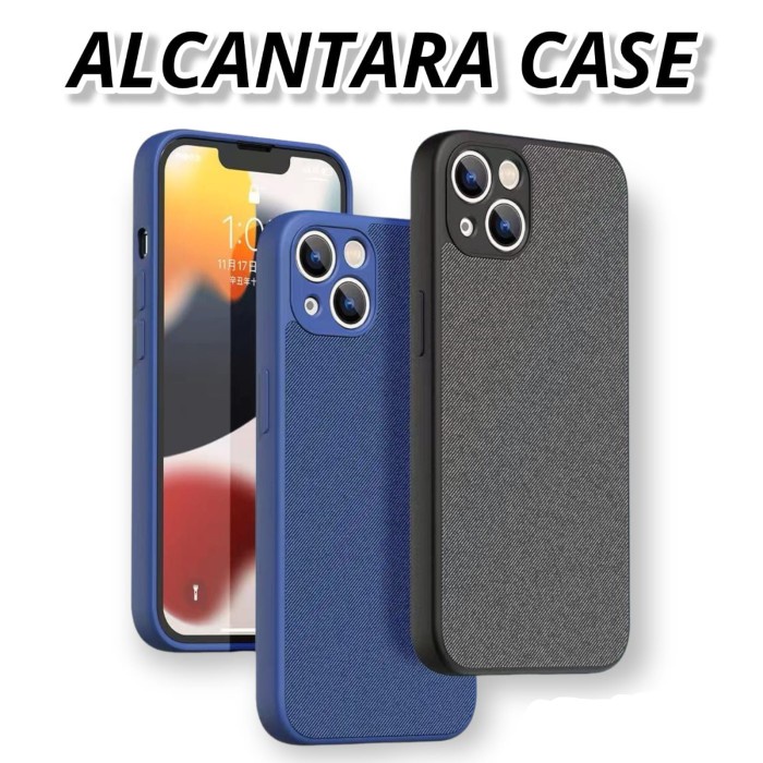 Case HP ALCANTARA Gen2 iPhone 12 12 Pro 12 Pro Max Ultra Silky Soft IPH 12 / 12 PRO MERAH / RANDOM C