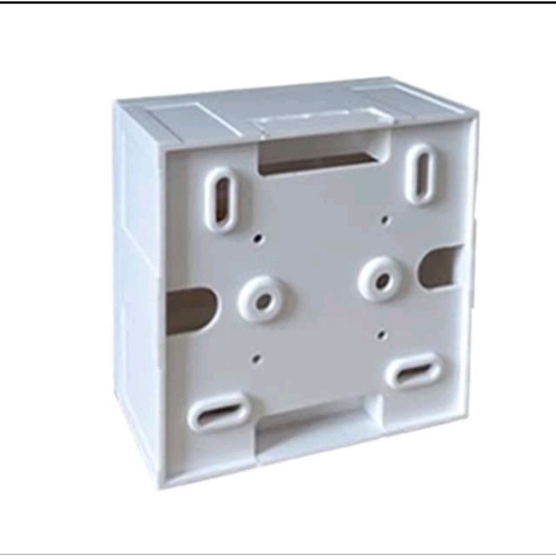 Faceplate/Wallplate UTP/RJ45/LAN 1Port/Hole + Modular Cat 6 +OutBow Box