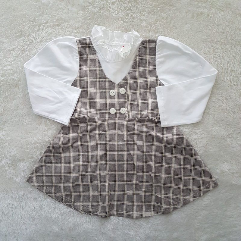 Dress Anak Perempuan Korean Gingham