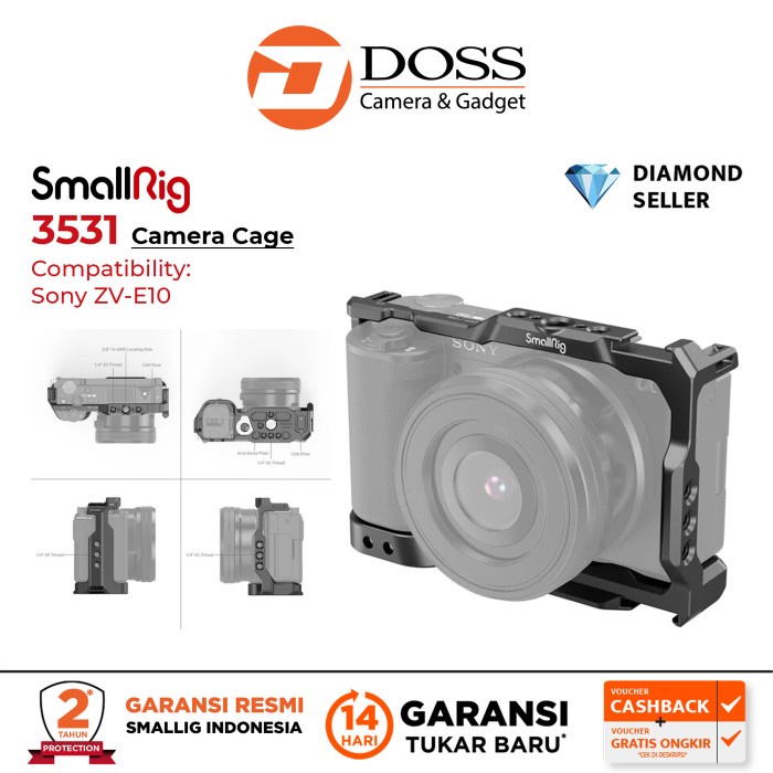 Smallrig 3531 Camera Cage For Sony Zv-E10 - Smallrig 3531 #Original