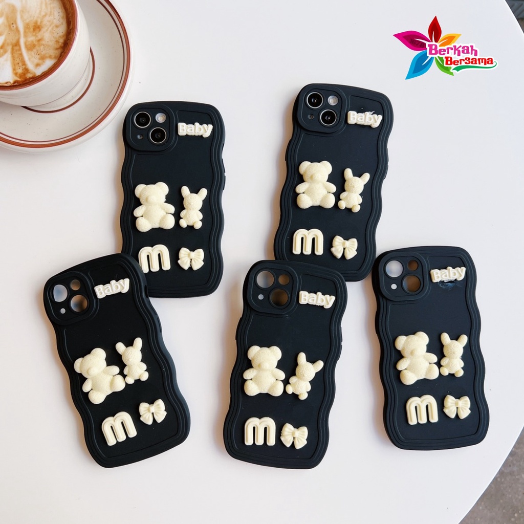 Y026 SOFTCASE 3D KARAKTER RABBIT MODEL GELOMBANG WAVE FOR OPPO A3S A1K A5S A7 A11K A12 A15 A15S A16 A16S A17 A17K A31 A8 A9 A5 2020 A36  A76 A96  9I A37 NEO 9 A39 A57 LAMA A52 A92 A53 A33 A54 A55 A57 2022 A77S BB7551