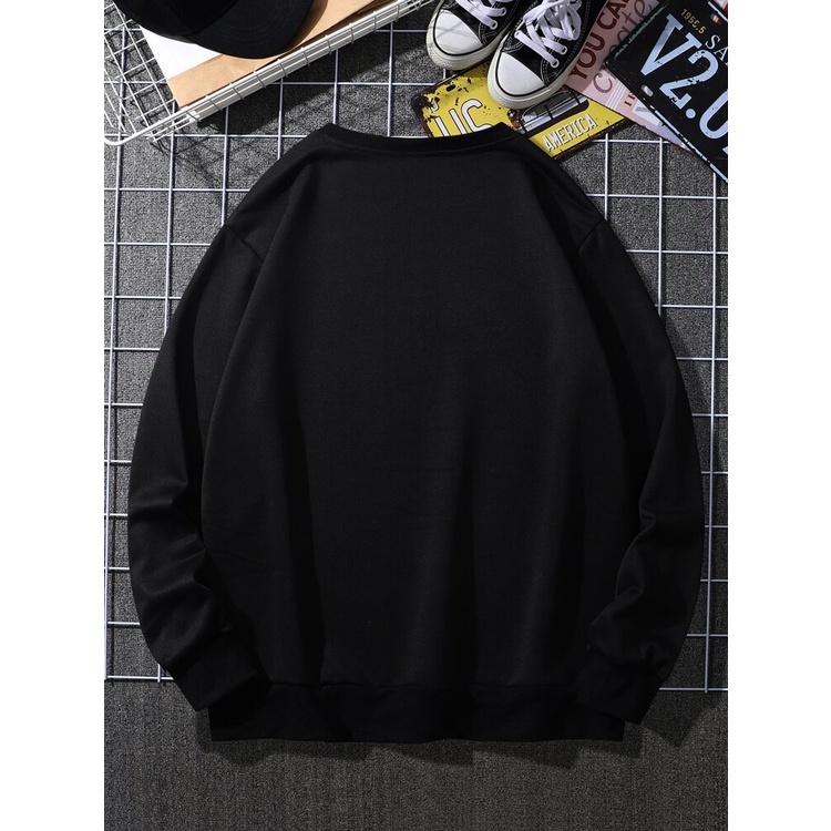 Sweatshirt Basic LOSANGELES CALIFORNIAII Sweater Crewneck Print DTF II Size M - XL Anak &amp; Dewasa ( Pria &amp; Wanita )