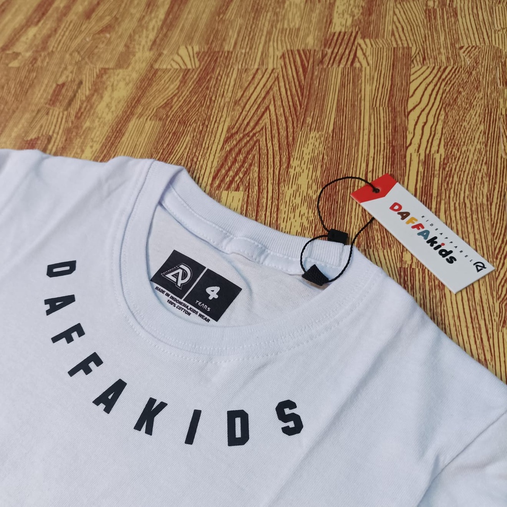 SETELAN KAOS ANAK USIA 1-8TAHUN WARNA PUTIH