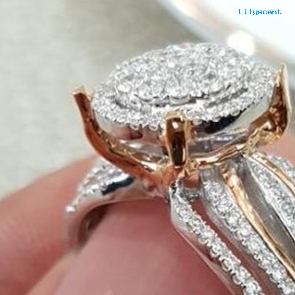 [LS] Cincin Wanita Berlian Imitasi Hias Tidak Luntur Ringan Multi Layers Wedding Circlet Untuk Ulang Tahun