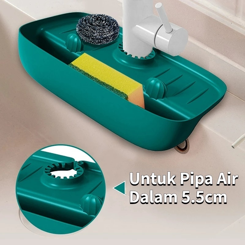 【COD】Rack Dish Washing Sponge/Rak Pengering Spons Cuci Piring/Rak Cuci Piring Spons/Mengeringkan Silikon Rak
