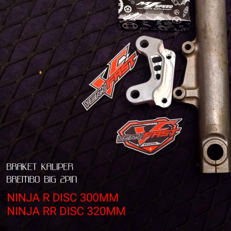 BRAKET  BREMBO BIG 2PIN NINJA R DISC 300MM NINJA RR DISC 320MM