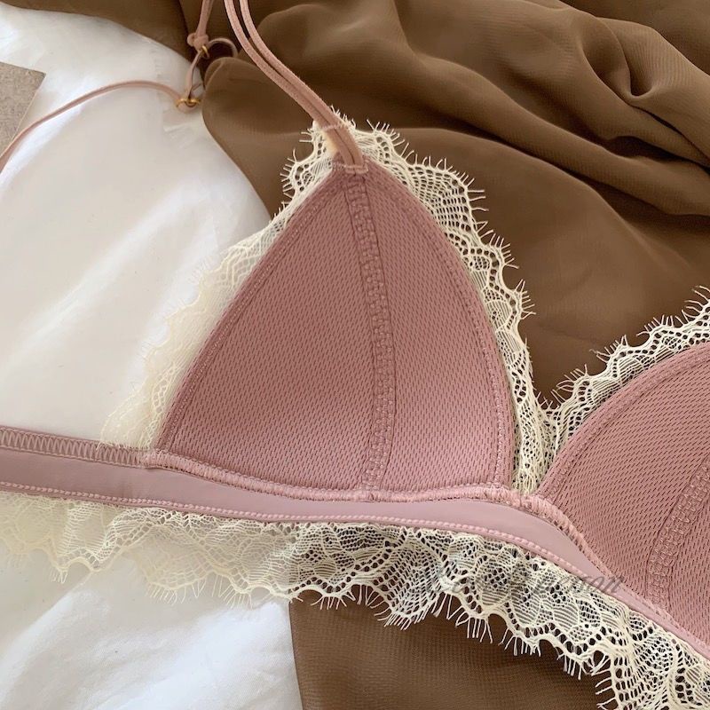 Prancis bra bra cahaya mewah cangkir cangkir renda mie tidak ada cincin baja bra cangkir cangkir tip