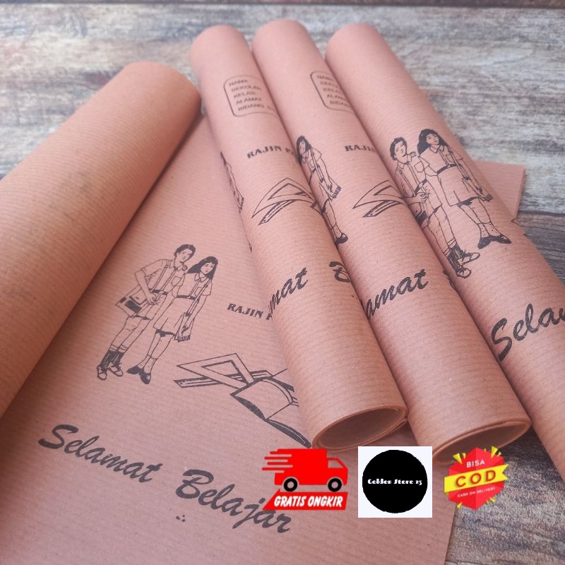 

10 LEMBAR SAMPUL KERTAS/sampul buku/kertas payung