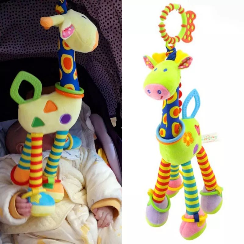 Boneka Gantung Bayi Rattle Teether Jerapah Hanging JUMBO