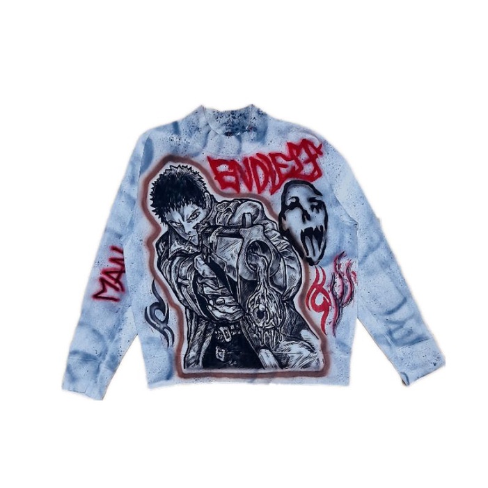 Turtlenick sweater design rework anime// man