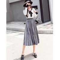 ROK PLISKET VELVET BLUDRU PENDEK 7/8 /BLUDRU VELVET PREMIUM