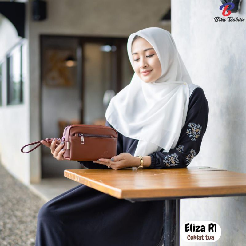 Biru Tsabita, Eliza R1 Dompet Wanita Panjang 2 resleting