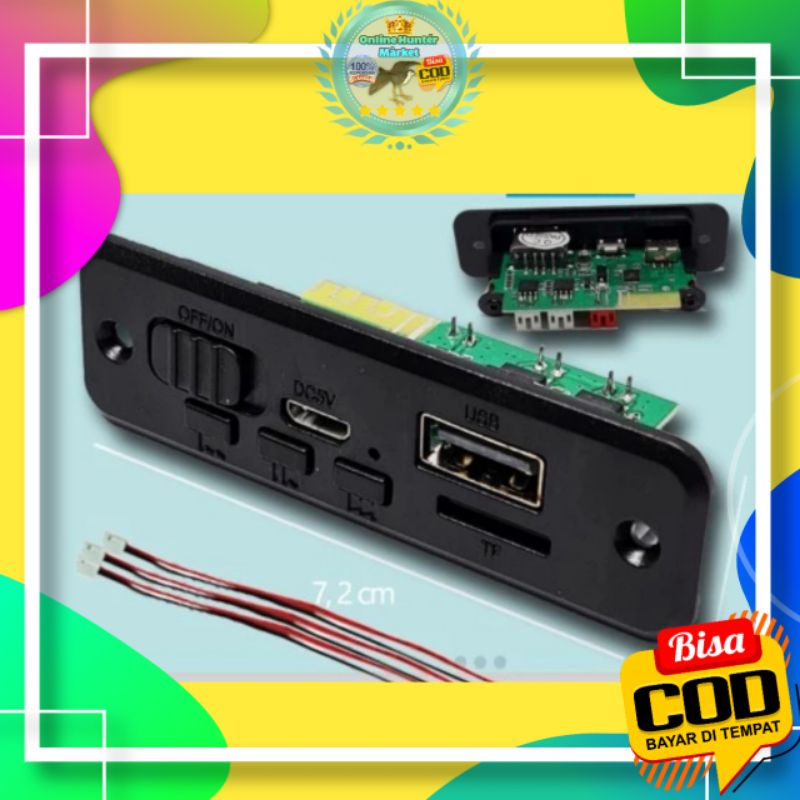 Modul Bluetooth Mp3 Ampli 2x3watt