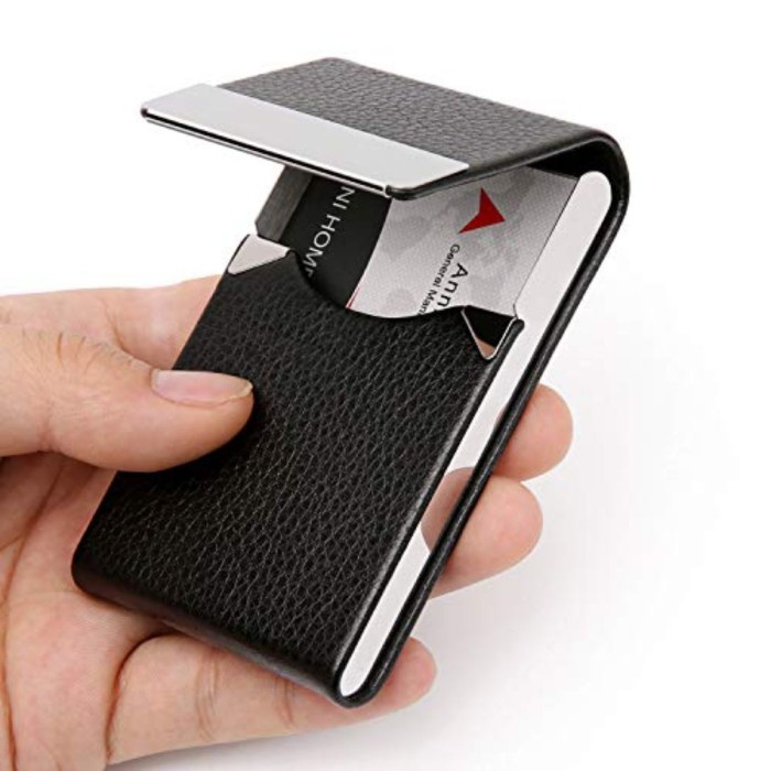 

Tag Holder Dmfly Business Card Holder Case - Pu Leather Business Card Case Name C