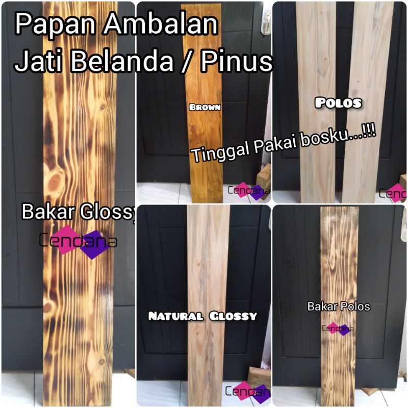 PAPAN AMBALAN JATI BELANDA TANPA LUBANG TINGGAL PAKAI