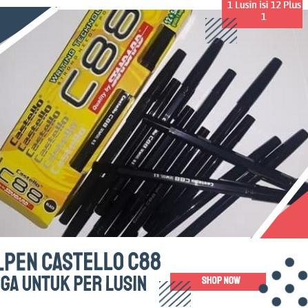

SRI015 TERMURAH Pulpen Standard Murah C 88 / Pen Standart Castello C88 (ISI 13) +++