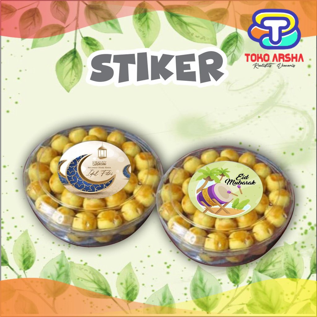 

Ready Label Stiker (5cm) 50 pcs label kue stiker toples idul fitri EID MUBARAK Toko_Arsha