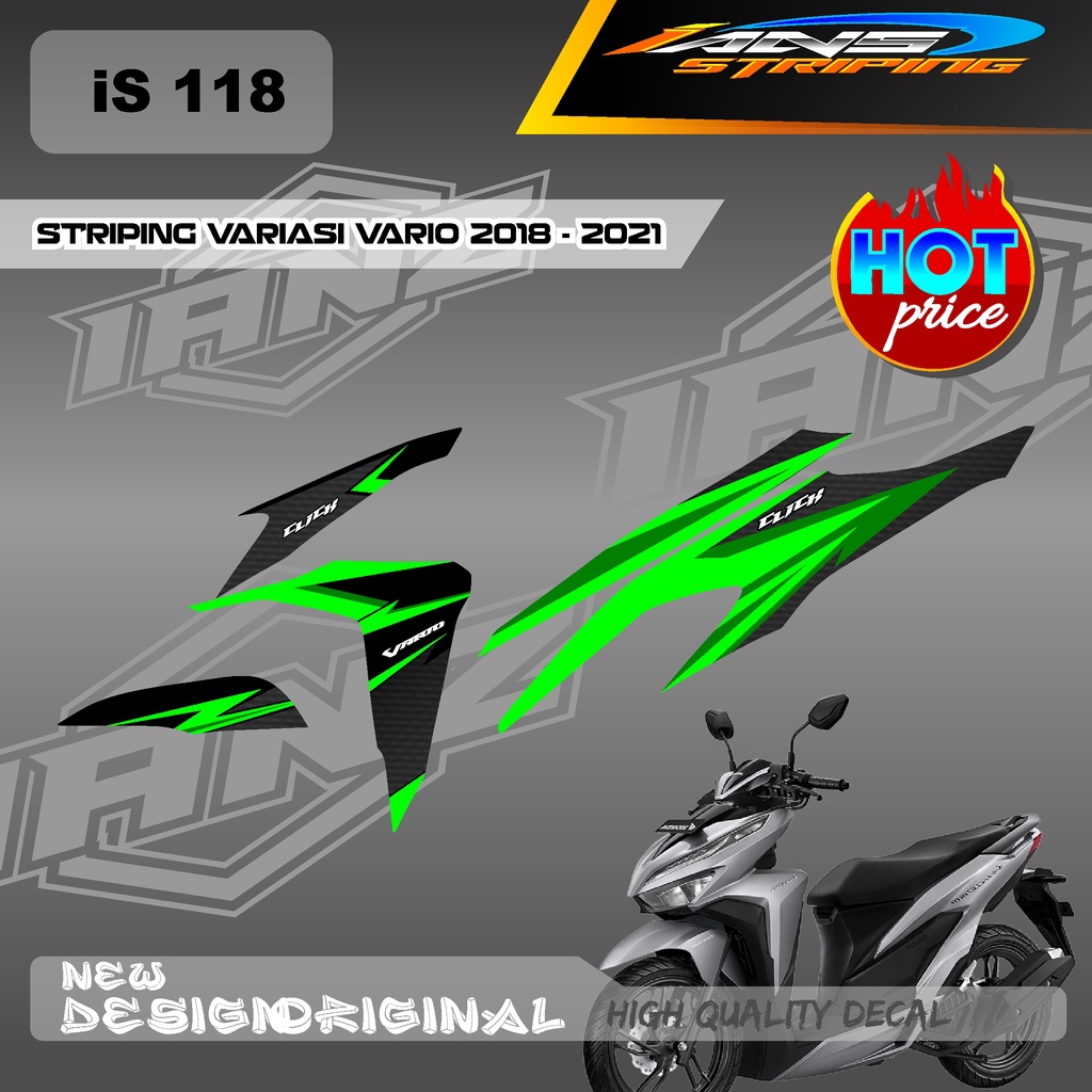 TERBARU DECAL STRIPING VARIO Led Vario 150 MOTIF GRAFIK RACING BAHAN HOLOGRAM / NON HOLOGRAM IS118