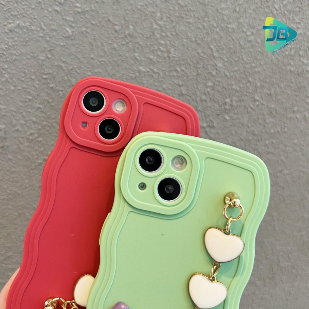 GC05 SOFTCASE GELOMBANG RANTAI LOVE FOR IPHONE 7 8 7+ 8+ X XS XR XS MAX 11 12 13 14 PRO MAX 14 MAX 14 PLUS JB6975