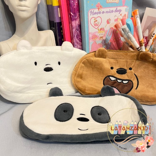 

KOTAK PENSIL UNIK KARTUN WE BARE BEAR TEMPAT PENSIL KAIN WBB