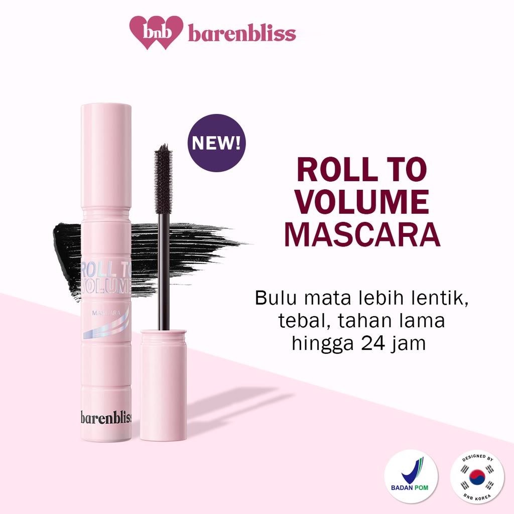 ★ BB ★ BNB barenbliss Korean Roll To Volume Mascara 「Long Lasting Waterproof Smudgeproof」