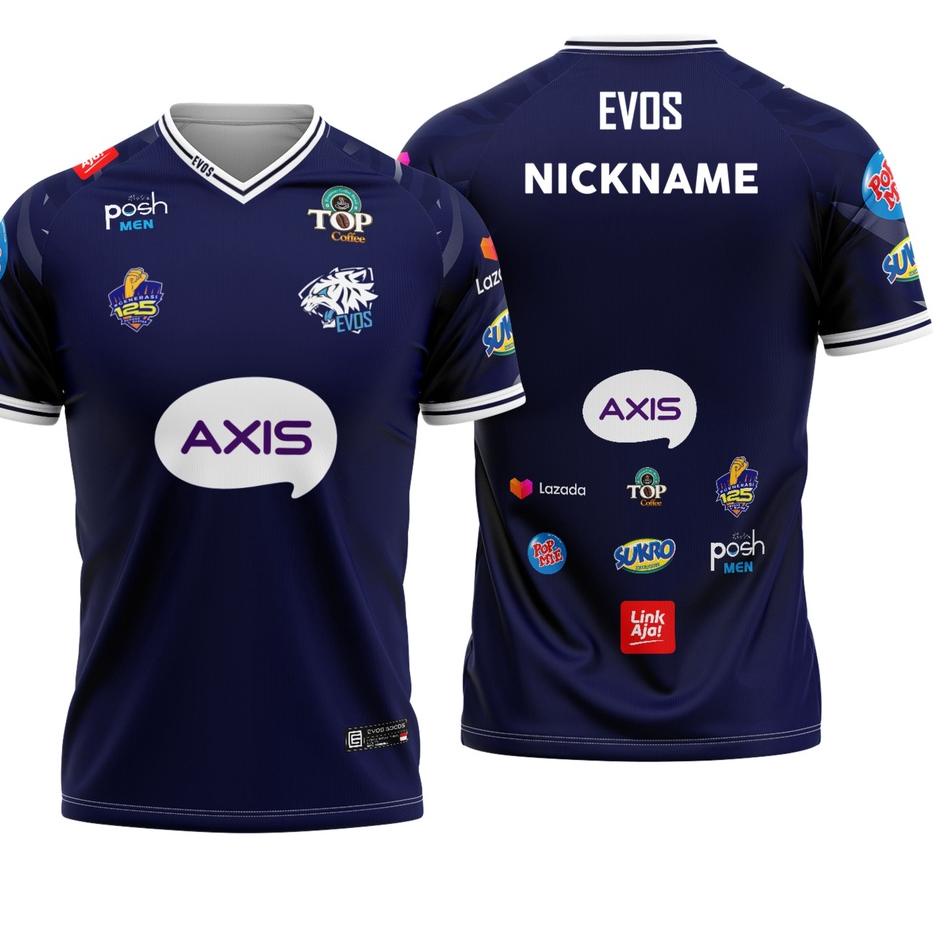 AI.06Ja23ᴬ ▫ JERSEY KAOS BAJU GAMING EVOS ESPORTS 2021