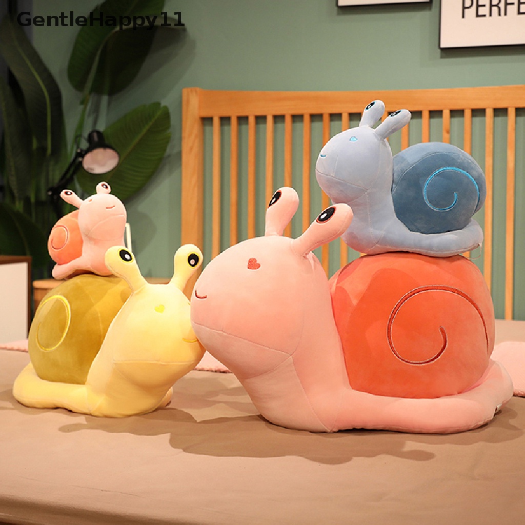 Gentlehappy Snails Plush Toys Animal Bantal Boneka Boneka Kawaii Lembut Snail Doll Bantal Sofa Hadiah id