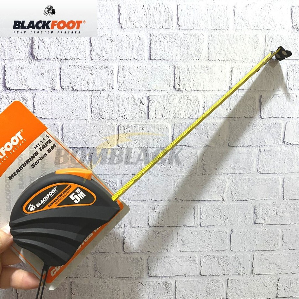 BLACKFOOT Meteran Tangan 3 Meter 3m 3 m Karet Otomatis Auto Self Lock MURAH