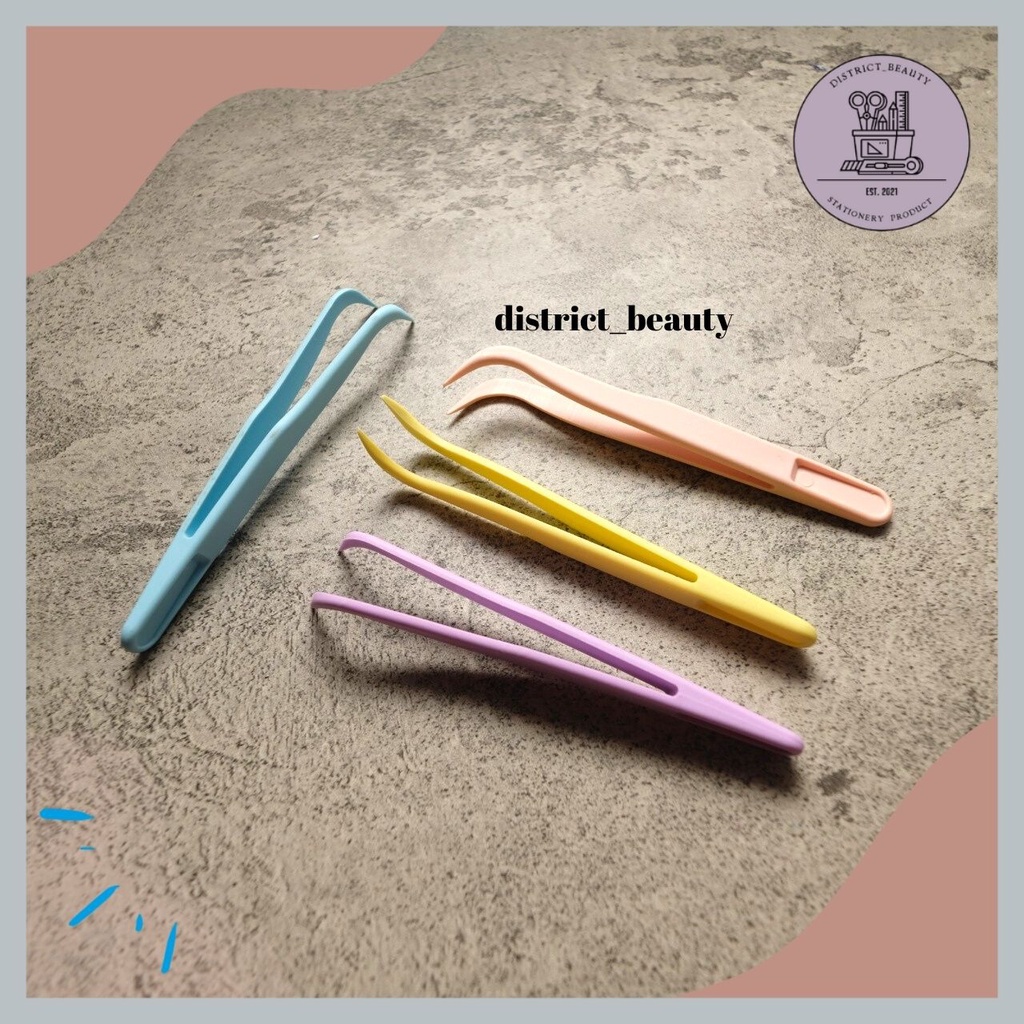 

TWEEZER PENJEPIT STIKER BAHAN PLASTIK SCARPBOOK TOOLS PASTEL COLOR