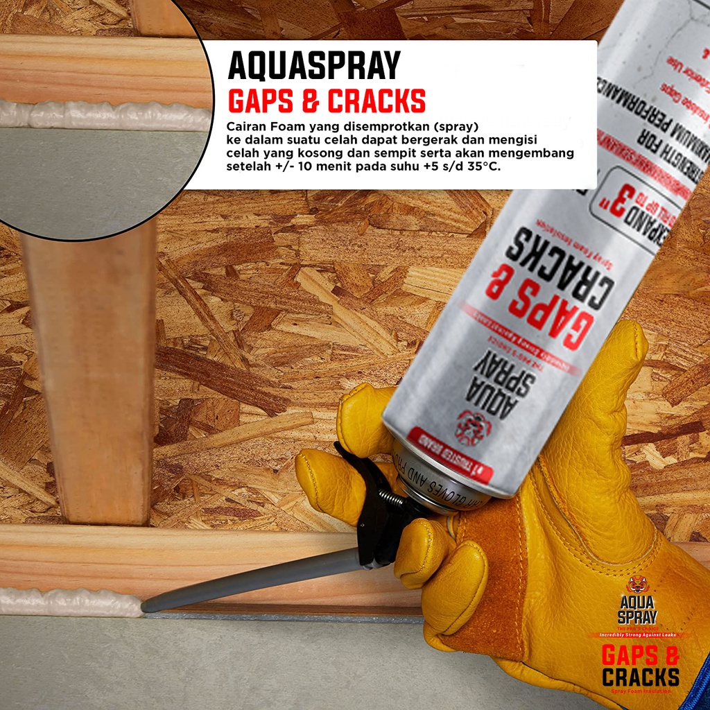 Aqua Spray - Gaps &amp; Cracks Foam Sealant