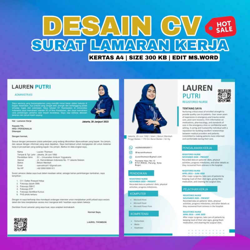 

Desain CV dan Surat Lamaran kerjaCV Menarik Desain cv Word Jasa Pembuatan Cv Lamaran Kerja