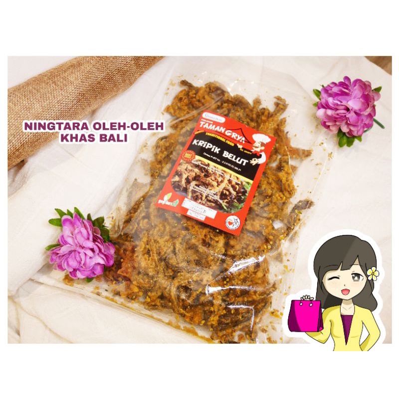 KRIPIK BELUT CRISPY TAMAN GRYA BUMBU REMPAH BALI (KERIPIK LINDUNG TEPUNG GURIH)