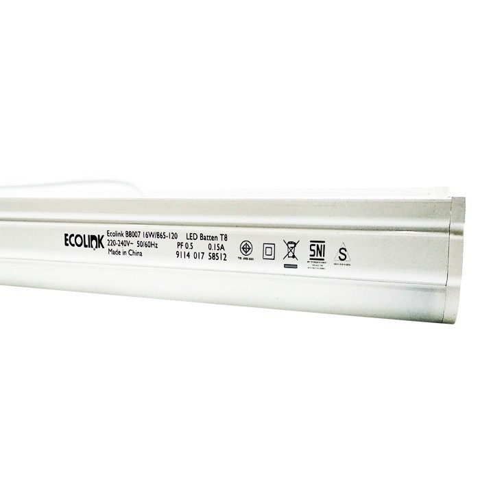 Ecolink T8 Batten 8 Watt LED Panjang 16 W Lampu Neon 8Watt 16 Watt