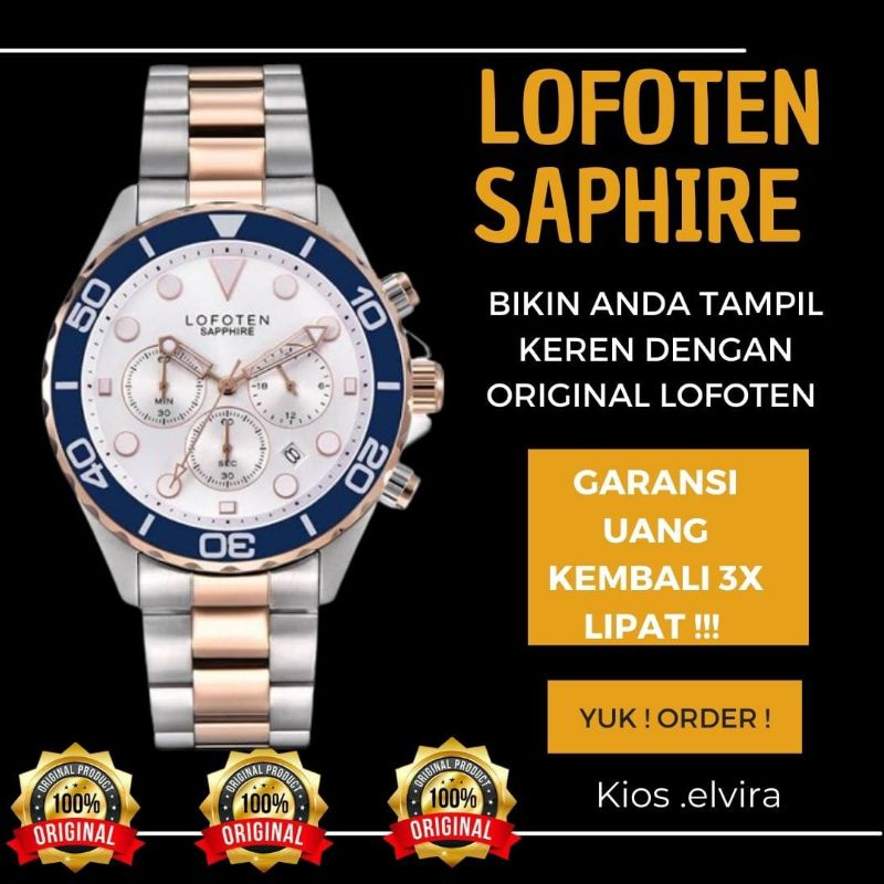 ORIGINAL LOFOTEN JAM TANGAN WATCH LOFOTEN PRIA COWOK SAPPHIRE SAPHIRE ORIGINAL 100% TERBARU