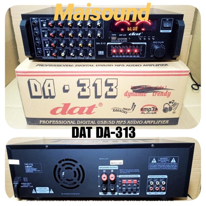 Ampli Ampli Bluetooth Dat Da 313 Power Amplifier Mixer Dat 313 Dat Da313