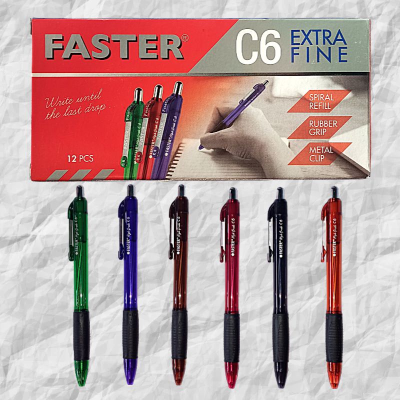 

Pulpen Pen Faster C6 Alat Tulis Anak Sekolah Kerja