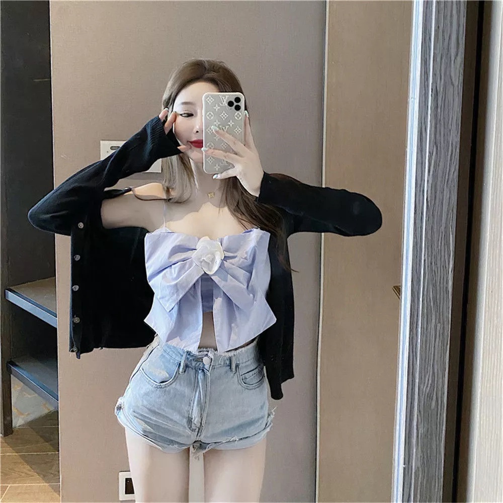 Korean Women Crop Top 1615 (S-XL)