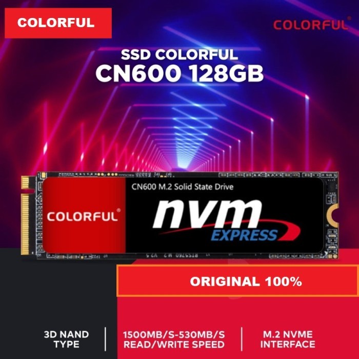 Colorful CN-600 SSD M.2 2280 Pcie Nvme 128GB - 3D Nand M2 128 GB