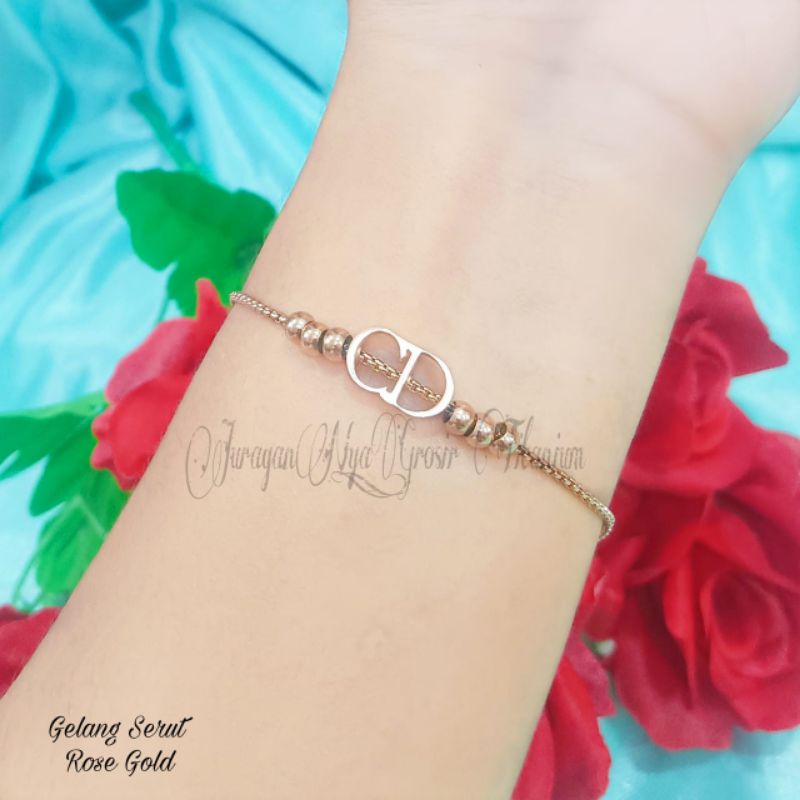 GELANG TITANIUM SERUT C FASHIONABLE  ANTI KARAT&amp;ANTI LUNTUR