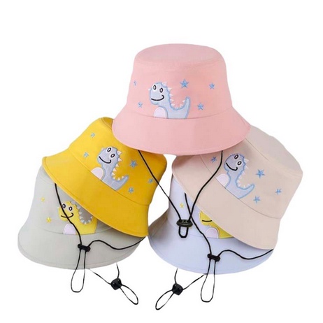 Topi Bucket Anak Bordir Dino Bintang 3 / Bucket Bordir Anak Laki Laki Perempuan