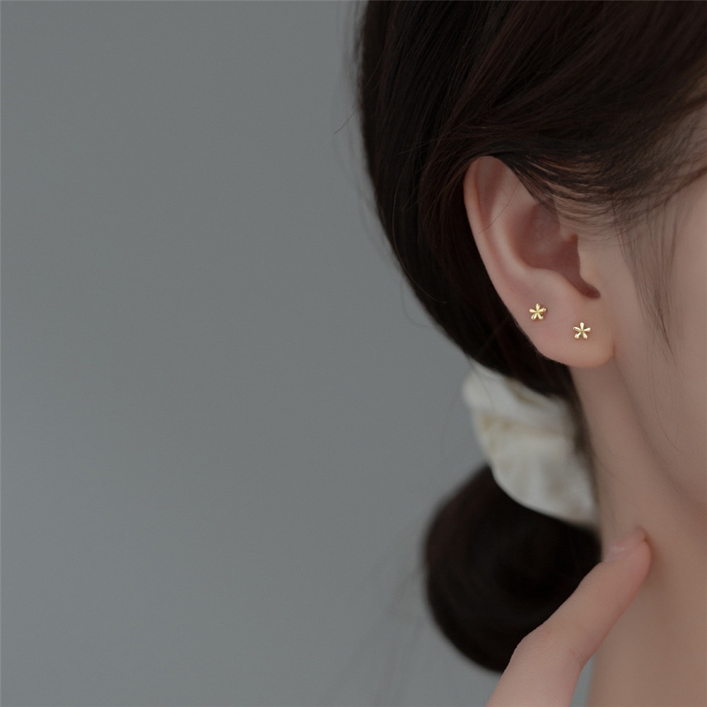 [COD Tangding] Indah Sederhana Anting Bunga Wanita Gadis Lucu Studs Earring Perhiasan Aksesoris