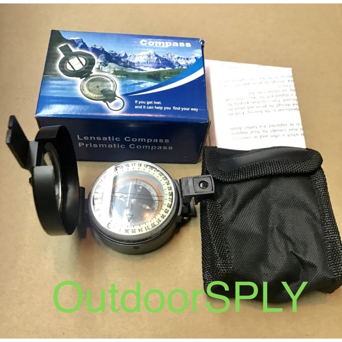 Komp Dc60-1B Professional Military Compass Lensatic Prismatic Kompas