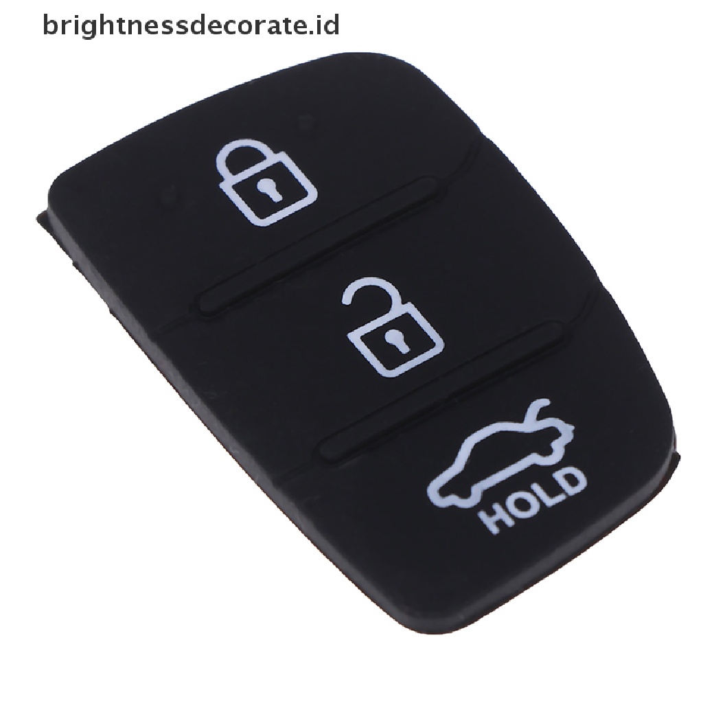 [Birth] 3tombol Perbaikan Pengganti Kulit Flip Lipat Kunci Mobil Shell Case Rubber Pad [ID]