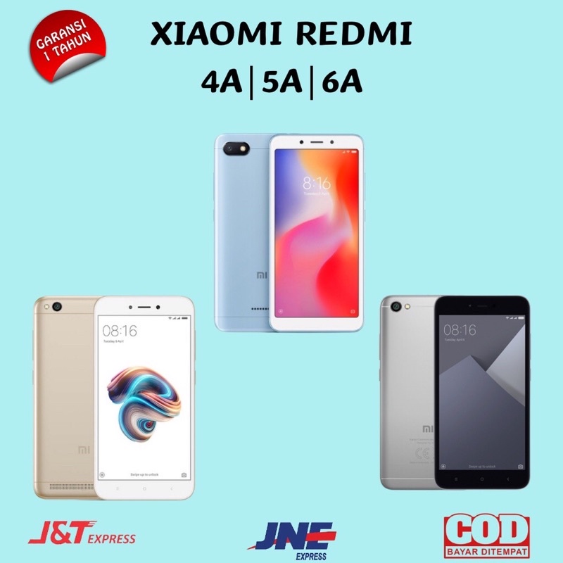 XIOMI REDMI 6A RAM 2/16GB dan 3/32GB GARANSI 1 TAHUN