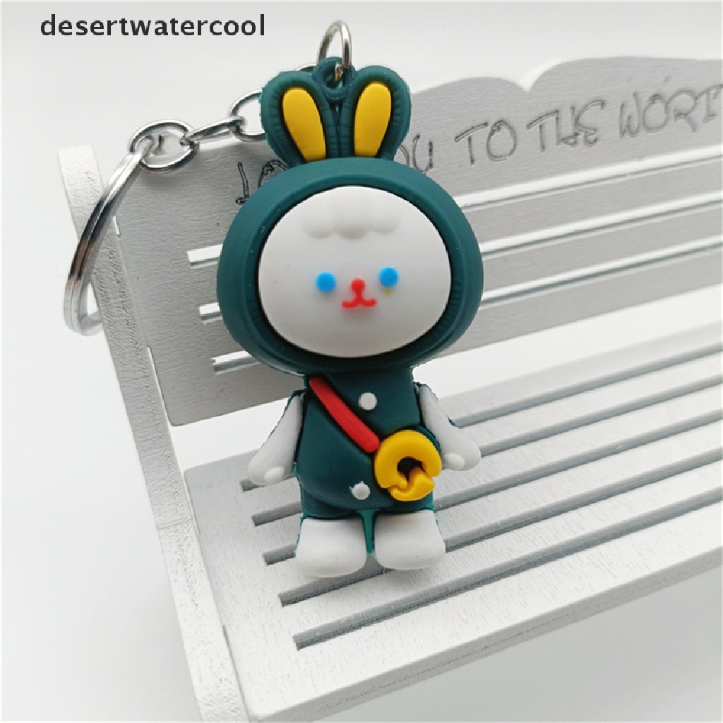 Deid Tahun Baru Kartun Kelinci Gantungan Kunci Fashion Tas Liontin Kecil Gadis Lucu Gantungan Kunci Mobil Pasangan Hadiah Martijn