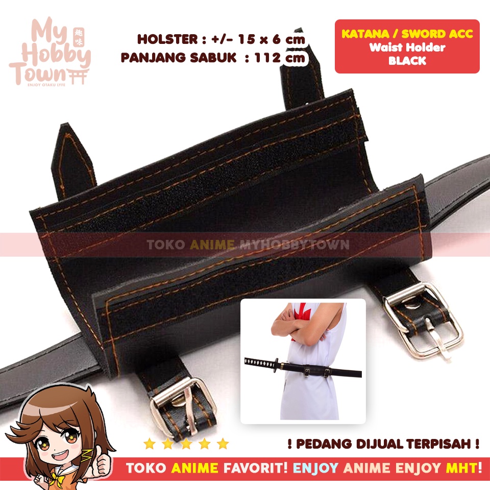 Belt Ikat Pinggang Anime Cosplay Property Holder Holster Sabuk Pedang Demon Slayer