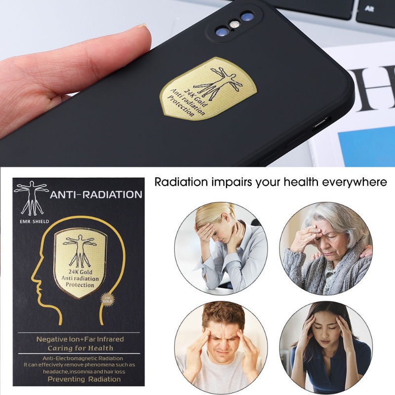 Pelindung Anti Radiasi Ponsel Portable/Stiker Pelindung Hp Universal/Shield Shape Metal Tablet Laptop Blocker Energy Patch