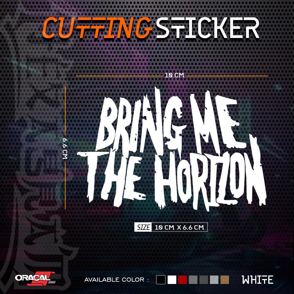 Cutting Sticker Bring Me The Horizon Text Logo |  Stiker Cutting Band Bring Me The Horizon